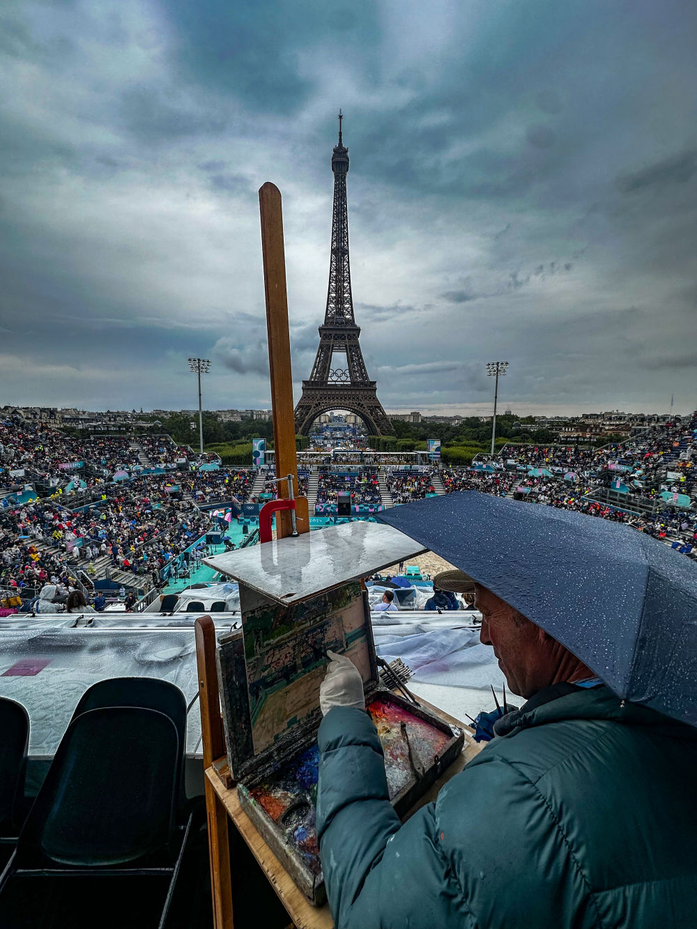 星歐平台注冊:巴黎奧運會丨在埃菲爾鉄塔下畫沙灘排球
